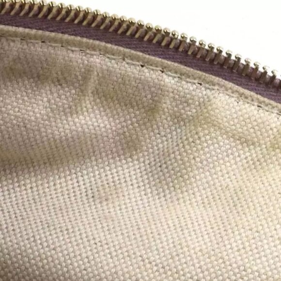 Auth GUCCI Handbag Shoulder Bag Beige/Light Purple GG Canvas/Leather - Picture 14 of 16